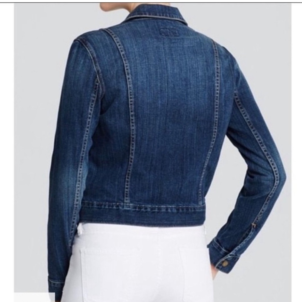 Current/Elliott The Snap Jean Jacket In Loved Was… - image 4